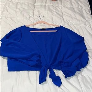Royal Blue Crop Top